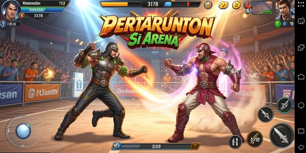 Tampilan gameplay seru dalam pertarungan 3178.