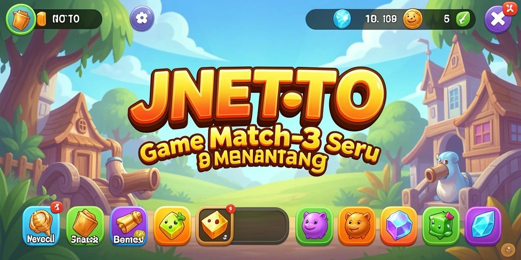 Tampilkan gameplay seru dan grafis cerah dari JNETOTO.