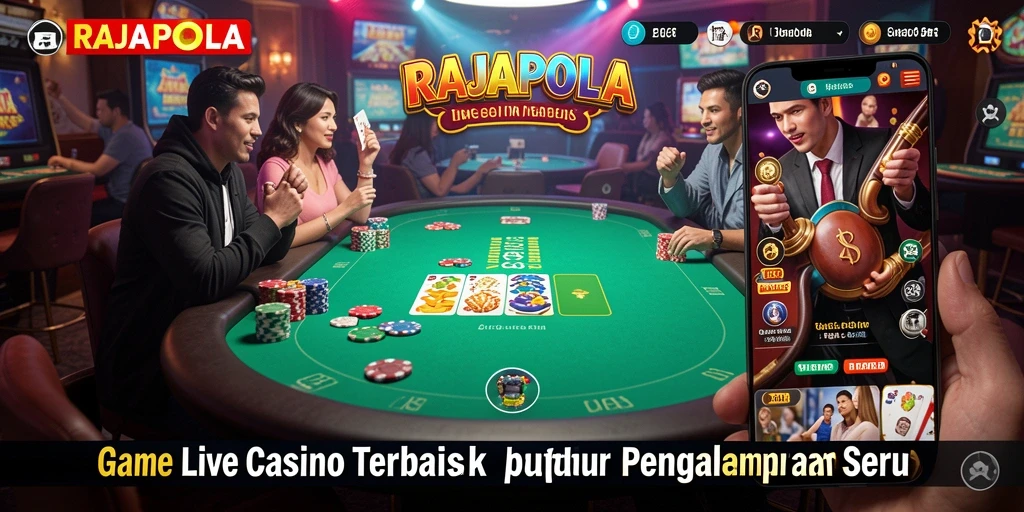 Tampilan gameplay Live Casino yang seru di RAJAPOLA.
