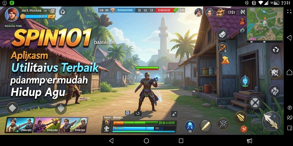 Tampilan antarmuka pengguna SPIN101 yang intuitif dan menarik.