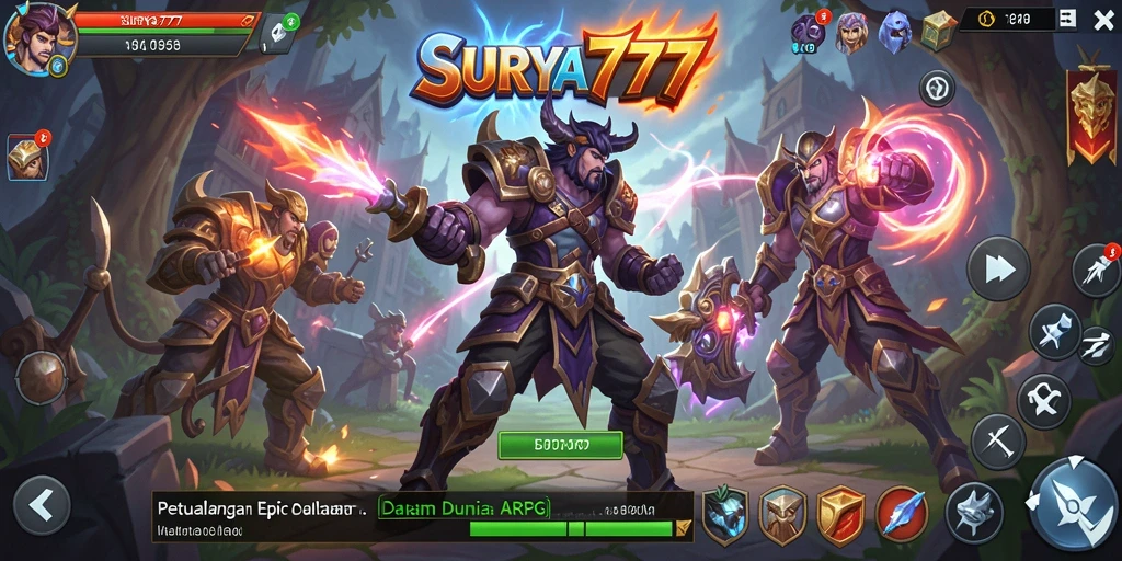 Tampilan gameplay seru dan menarik dari SURYA777 di dunia ARPG.